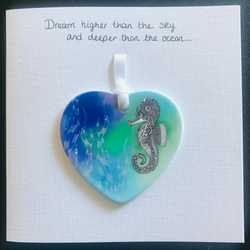 Ceramic Heart - Sea Horse